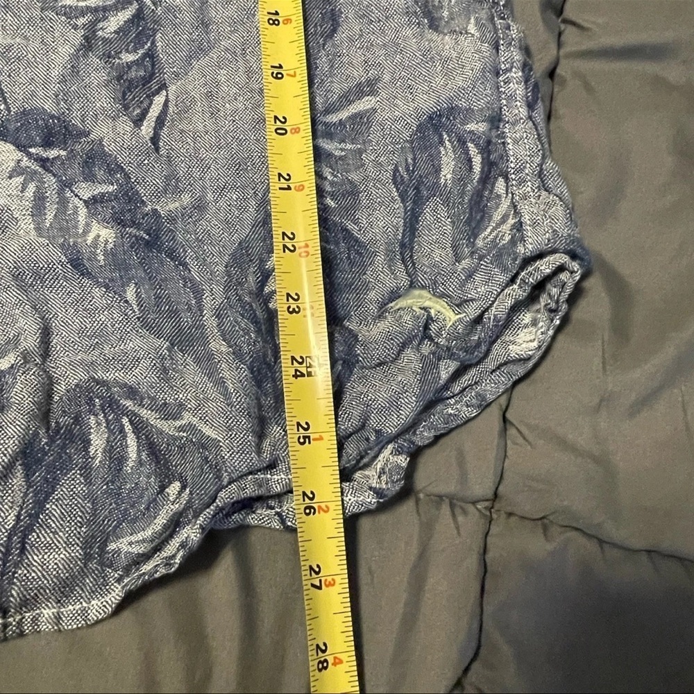 Vintage Tommy Bahama " Help Me Fronda" Ocean Deep 100% Linen Large - Picture 9 of 9